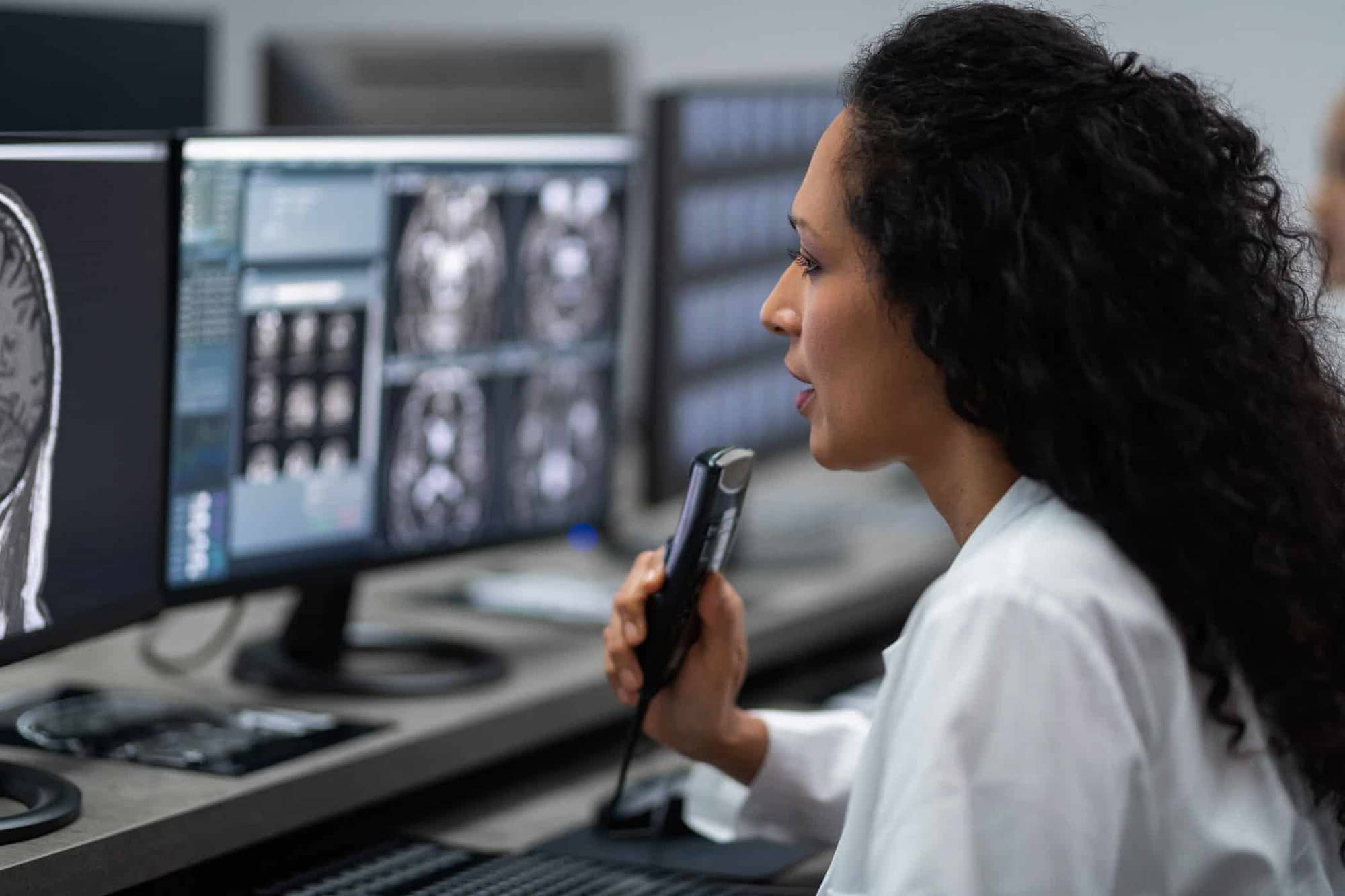 OpenRad iStock tashi delek radiologist recording diagnosis scans AI speech recognition